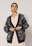 Feliz Sweater Cardigan / Blue Grey