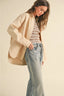 Washed Denim Jacket / Beige