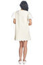 Tracey Embroidered Dress / Bone