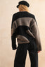 Abstract Print Sweater / Black Olive