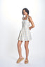 Belinda Apron Dress / Natural Blue Grid