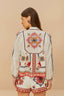 Embroidered Blouse / Off-White Marys Tiles
