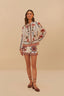 Embroidered Shorts / Off-White Marys Tiles