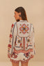 Embroidered Shorts / Off-White Marys Tiles