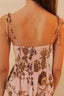 Lace Midi Dress / Pink Tropical
