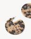 Clare Circle Earrings / Blonde Tortoise