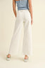 Mia Wide Leg Denim Pants / Cream