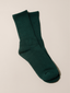Cotton Blend Crew Socks / Pine