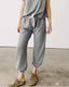 Cropped Sweatpants / P.E. Grey