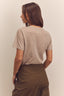 Short Sleeve Linen Tee / Beige