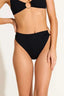 Skylar EcoRib Swim Top / Black