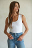 Double Layered Seamless Tank / White
