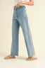 Straight Wide Leg Denim Pants / Denim