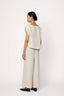 Everyday Organic Linen Hi-Low Top / Natural