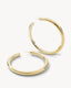 Large Perfect Hoops / Gold Plated