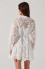 Crochet Lace Mini Dress / White
