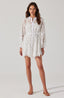 Crochet Lace Mini Dress / White