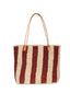 Francoise Woven Tote / Red Stripe