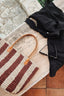 Franci Woven Bag / Red Stripe