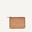 Mara Zip Pouch / Caramel x Sienna Check