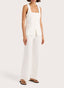 Jackie Linen Vest / White