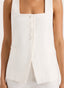 Jackie Linen Vest / White