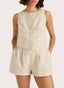 Mirelle Linen Mini Shorts / Natural