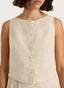 Elia Linen Top / Natural