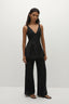 Lola Linen Top / Black