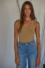 Double Layered Seamless Tank / Taupe