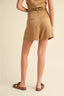 Classic Pleated Shorts / Camel