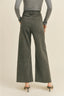 Straight Wide Leg Denim Pants / Washed Black