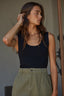 Double Layered Seamless Tank / Black