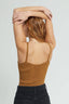 Ribbed Sweater Cami / Golden Brown