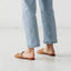 Woven Leather Slide / Miel