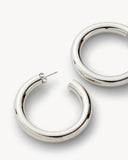 Medium Perfect Hoops / Silver