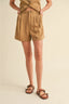 Classic Pleated Shorts / Camel