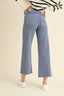 Straight Wide Leg Denim Pants / Blue