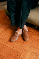 Shearling Baba Slip On Shoe / Fort Worth Brown