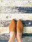 Haley Leather Woven Mule / Tan