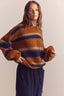 Alpaca Wool Blend Sweater / Stripe