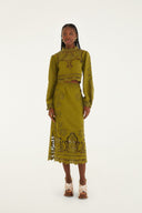 Richelieu Blouse / Green Majestic Garden