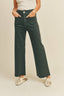 Straight Wide Leg Denim Pants / Faded Navy