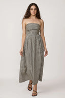 Strapless Tie Back Dress / Gingham