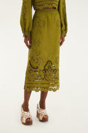Richelieu Skirt / Green Majestic Garden