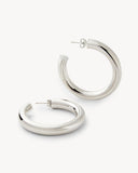 Medium Perfect Hoops / Silver