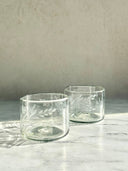 Hand-Etched Glass Cup