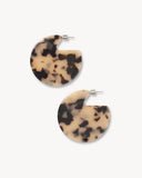 Clare Circle Earrings / Blonde Tortoise