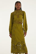 Richelieu Skirt / Green Majestic Garden