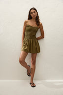 Araceli Mini Dress / Olive